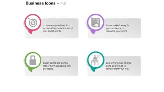 Target board lock time based operation market strategy ppt icons graphics