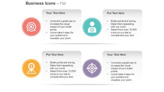 Target focus on customer map marker bullseye ppt icons graphics