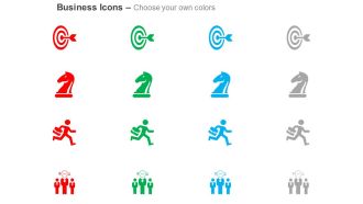 Target selection strategy running business man idea ppt icons graphics
