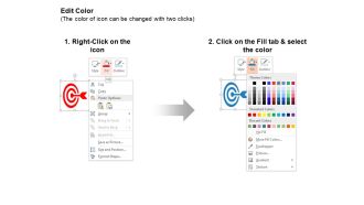 Target selection strategy running business man idea ppt icons graphics