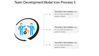 Team development model icon process 3