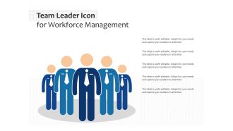 Team leader icon for workforce management