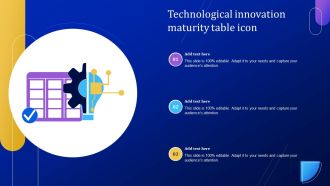 Technological Innovation Maturity Table Icon