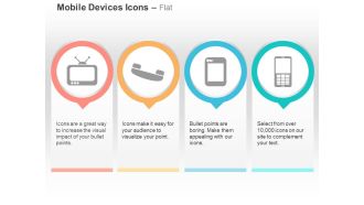 Television phone tablet mobile ppt icons graphics