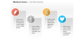 Test tube dna design heart health ppt icons graphics