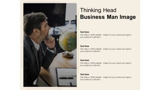 Thinking head business man image