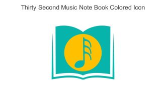 Thirty Second Music Note Book Colored Icon In Powerpoint Pptx Png And Editable Eps Format