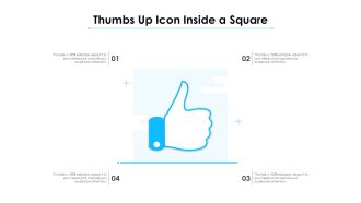 Thumbs up icon inside a square