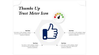 Thumbs up trust meter icon
