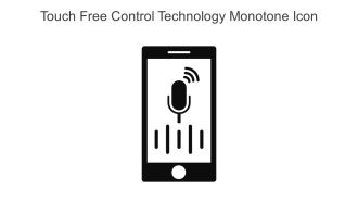 Touch Free Control Technology Monotone Icon In Powerpoint Pptx Png And Editable Eps Format