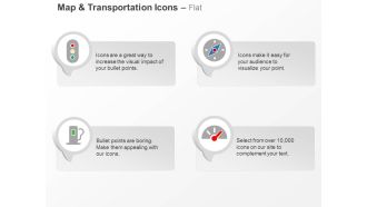 Traffic lights compass fuel dashboard ppt icons graphics