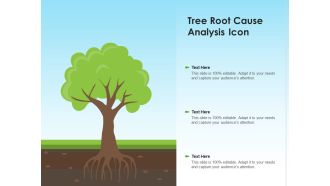 Tree root cause analysis icon