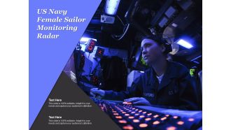 Us navy female sailor monitoring radar