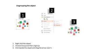 Use multiple icons network for business management flat powerpoint design