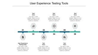 User experience testing tools ppt powerpoint presentation icon visuals cpb