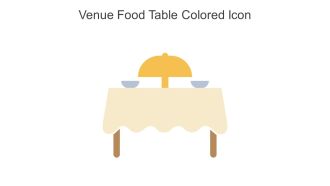 Venue Food Table Colored Icon In Powerpoint Pptx Png And Editable Eps Format
