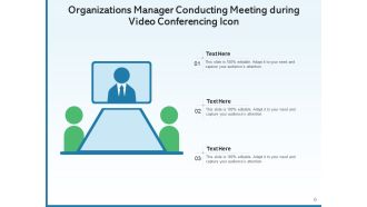 Video Conferencing Icon Business Completion Freelancer Feedback Marketing Appealing
