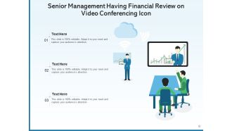 Video Conferencing Icon Business Completion Freelancer Feedback Marketing Appealing