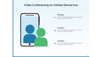 Video Conferencing Icon Business Completion Freelancer Feedback Marketing Appealing