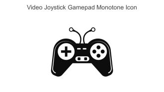 Video Joystick Gamepad Monotone Icon In Powerpoint Pptx Png And Editable Eps Format