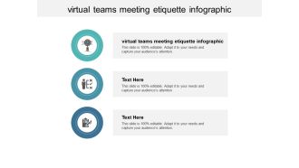 Virtual teams meeting etiquette infographic ppt powerpoint presentation infographic template icons cpb