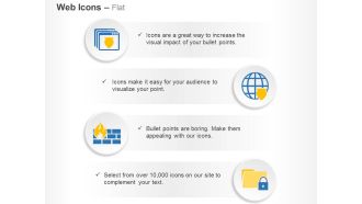 Virus protection firewall data safety features ppt icons graphics