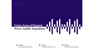 Voice icon of sound wave audio equaliser