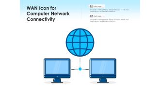 Wan icon for computer network connectivity