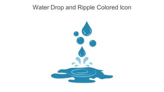 Water Drop And Ripple Colored Icon In Powerpoint Pptx Png And Editable Eps Format