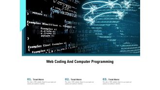 Web coding and computer programming