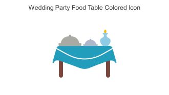 Wedding Party Food Table Colored Icon In Powerpoint Pptx Png And Editable Eps Format