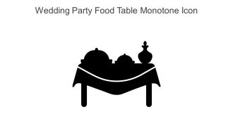 Wedding Party Food Table Monotone Icon In Powerpoint Pptx Png And Editable Eps Format