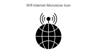 Wifi Internet Monotone Icon