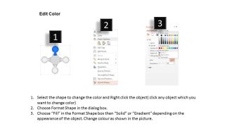Yg four staged hub and spoke diagram with icons powerpoint template