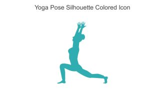 Yoga Pose Silhouette Colored Icon In Powerpoint Pptx Png And Editable Eps Format