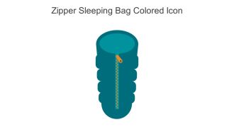 Zipper Sleeping Bag Colored Icon In Powerpoint Pptx Png And Editable Eps Format